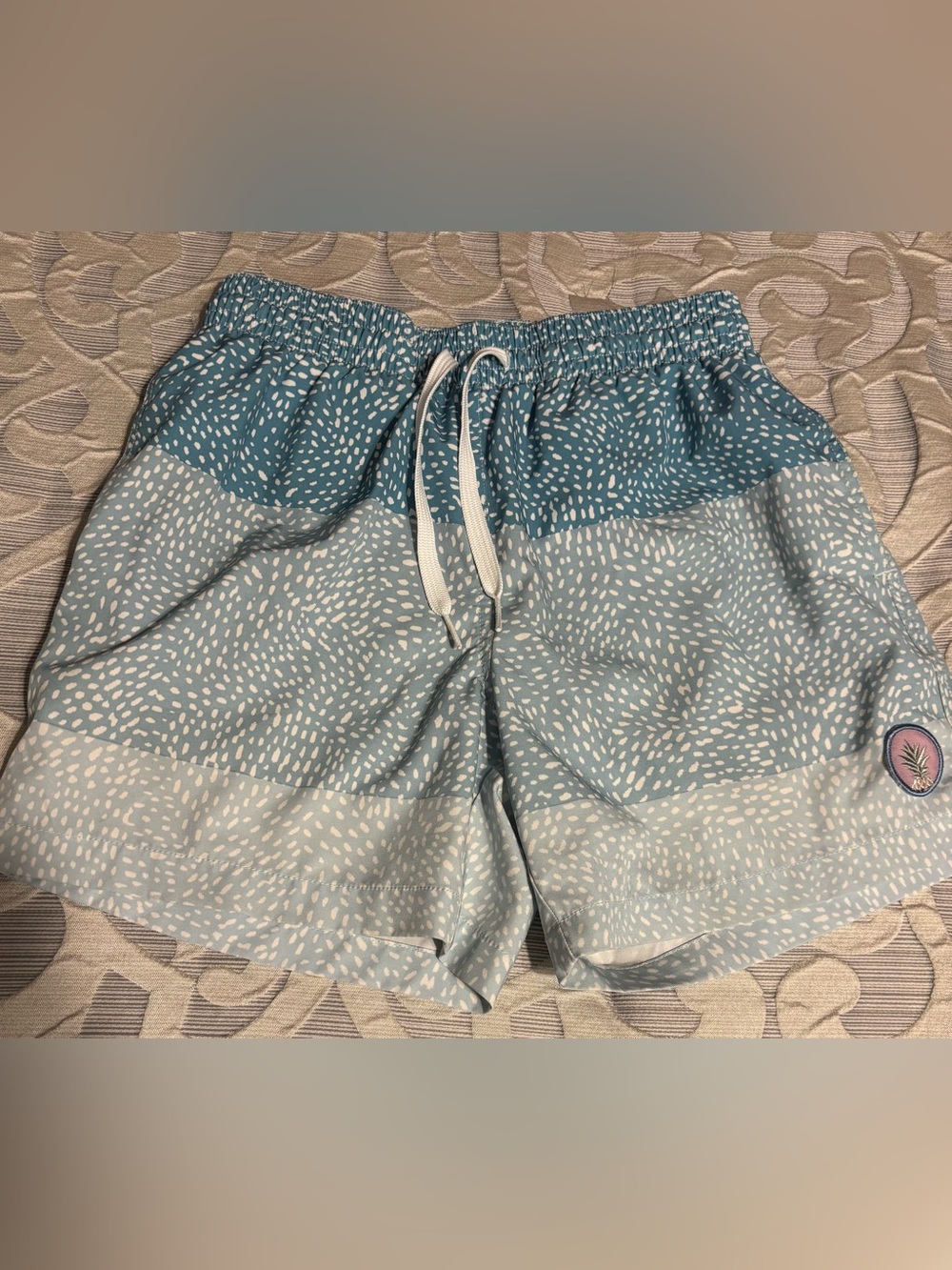 chubbies Light Blue Speckled Swim Trunks
